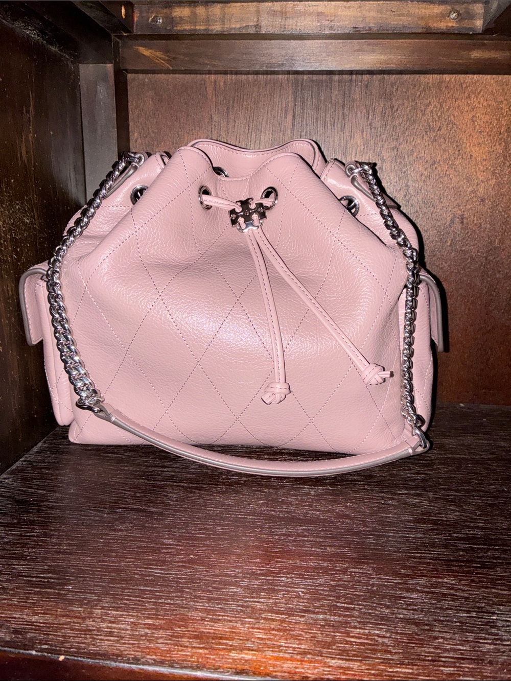 Tory Burch Charlie Bucket Bag - Soft Purple